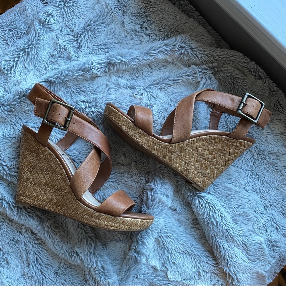 Jessica Simpson - 8.5 - Cognac - Wedges